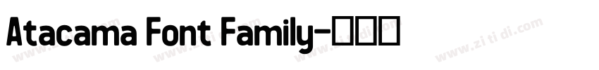 Atacama Font Family字体转换